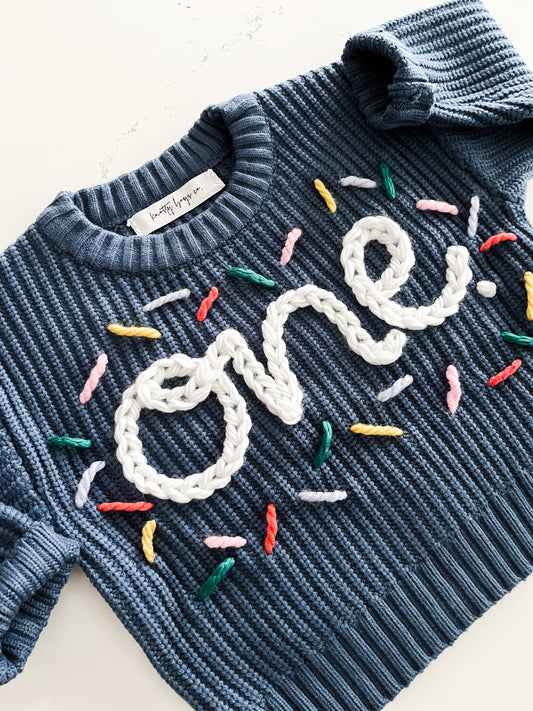 Personalized Sweater in Navy