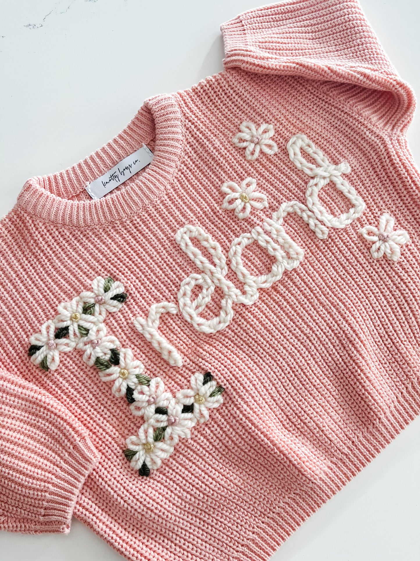 Personalized Sweater in Pink