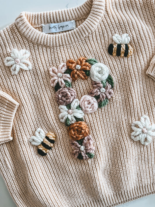 Personalized Sweater in Cream