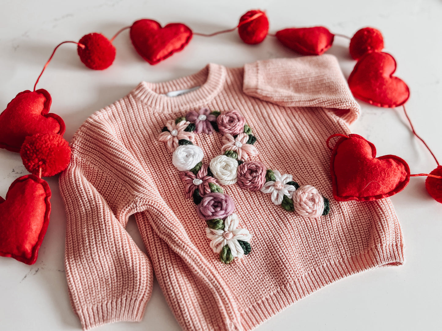 Personalized Sweater in Pink